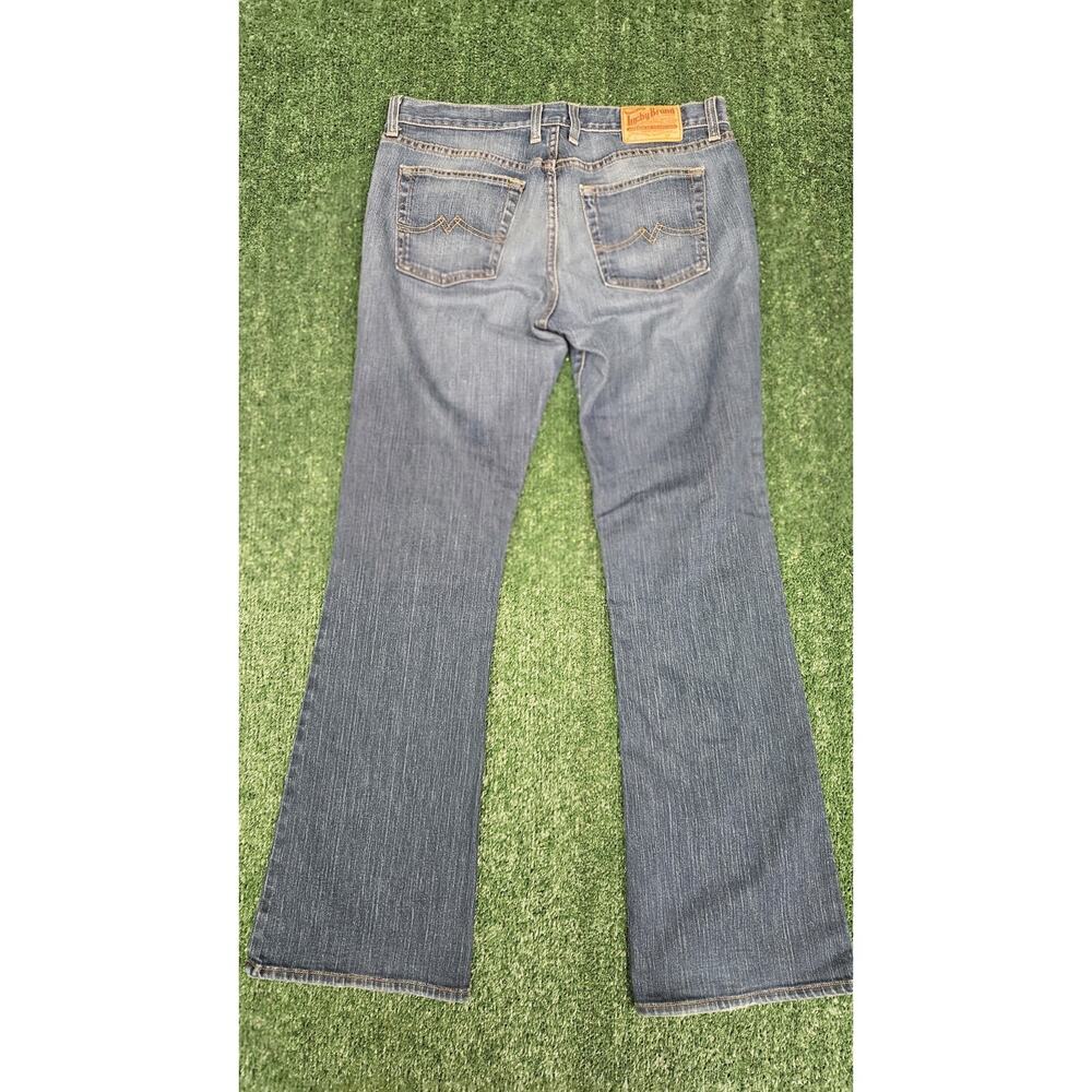 VINTAGE Lucky Brand Jeans Womens 10/30 Blue Sweet N Low Bootcut Stretch Mid Rise - Picture 2 of 10